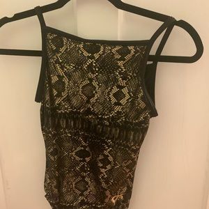 GK Elite Black & Gold Gymnastics Leotard Adult S